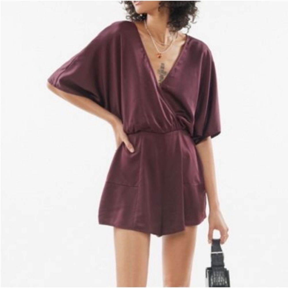 Urban Outfitters Satin Romper